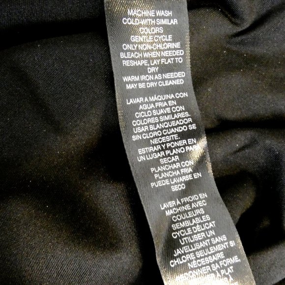 WHBM Top Black White Stripes Fitted Knit Casual or Work Long Womens size XXS - Picture 12 of 13